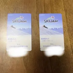 SKIJAM勝山スキージャム勝山　スキー場 リフト券 2枚セット平日のみ 即発送