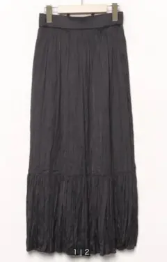 FREE'S MART 黒プリーツロングスカート