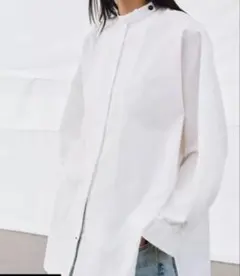 ZARA オーバーサイズポプリンシャツ