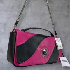 MOSCHINO モスキーノ ショルダーバッグ レザー ターンロック チェーンのサムネイル