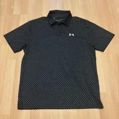 Under Armour ゴルフシャツ ドット柄 ブラック XLのサムネイル