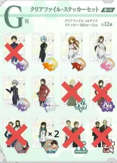 １番くじエヴァンゲリオン～初号機、暴走！～Ｇ賞クリアファイル・ステッカーセット