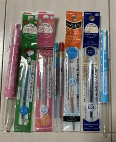 3色ボールペンホルダー、ZEBRA SARASA ボールペン替芯 8本セット