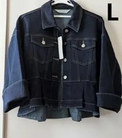 新品未使用 GU ジーユー rokh ロク ペプラムブルゾン デニムジャケット