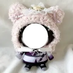 にじぱぺっと ぬい服 ピンク 10cm 被り物 帽子