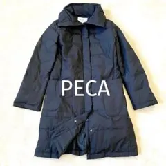 PECA ロングダウンジャケット ブラック　M ダウン80%