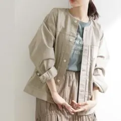 ROPE　デニムジャケット　ベージュ系のサムネイル