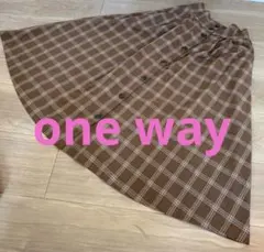 【One Way】✳︎前ボタン付き︎トレンチスカート✳︎