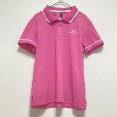 【シーダブリューエックス】ワコールCW-X 半袖ポロシャツピンク レディースL