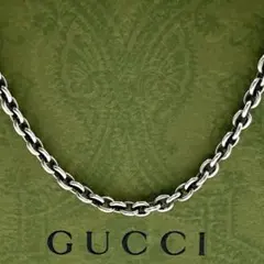 美品✨ グッチ GUCCIネックレス あずきチェーン 約50cm シルバー Ag