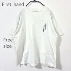 【ファーストハンド】Tシャツ 半袖 白 シンプル 刺繍 綿 カジュアル Fサイズのサムネイル