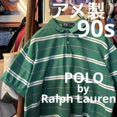 アメリカ製 90s POLO by Ralph Lauren 襟付き半袖シャツ
