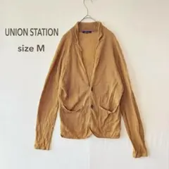 UNIONSTATION カーディガン マスタード　 M リネン　羽織りのサムネイル