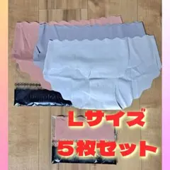Lサイズ シームレス レディース ショーツ5枚セット 無縫製 下着 パンツ