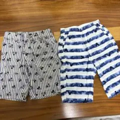 ミッキー柄 ハーフパンツ 110サイズと 120サイズ の2枚セット