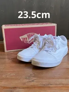 ★VANS◎バンズ★スニーカー◎オールドスクール★23.5cm◎トゥルーホワイト