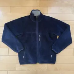 希少90's パタゴニア レトロカーディガン　アメリカ製　ネイビー M