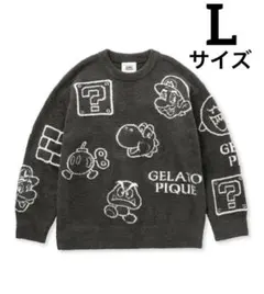 新品 未開封ジェラートピケ スーパーマリオ プルオーバー メンズL