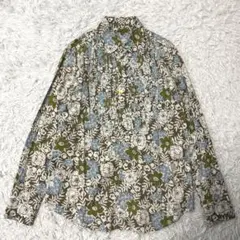 美品◆パーマネントバケーション 花柄 総柄 長袖シャツ M