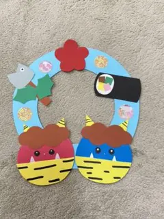 壁面　2月　節分　製作　製作キット　装飾　飾り　保育園　施設