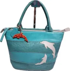 IBIZA 本革　ハンドバッグ　イルカモチーフ　イビサ　イビザibiza