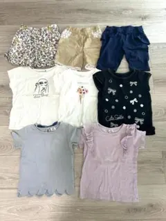 【100cm】女の子 まとめ売り 8点セット ブランシェス アプレレクール 他