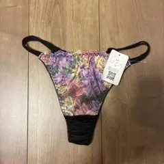 花柄レース Tバック ショーツ Mサイズのサムネイル