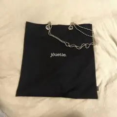 jouetie トートバッグ　黒　シルバー