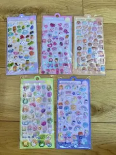 ボンボンドロップ風シール　5枚セット