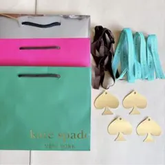 kate spade NEW YORK ショッパー 紙袋 リボン タグ