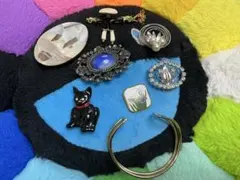 ブローチ まとめ売り 8点セット ヴィンテージ風 材質不明 アクセサリー