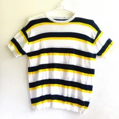 Everydays-Sunday ストライプニットTシャツ Mのサムネイル