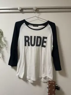 RUDE GALLERY ラグラン カットソー 七分袖 ロンT ロゴのサムネイル
