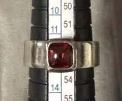 agete アガット シルバーリング 12号 石付き Silver アクセサリー