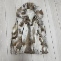 ★美品★ Ungrid ファーベスト サイズF マルチカラー