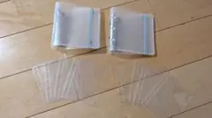 ミニシール帳　3穴バインダー　リフィル8枚付き！！　クリア　シール帳