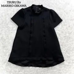 美品 ツルバイマリコオイカワ Nerine フリルブラウス ブラック - メルカリ