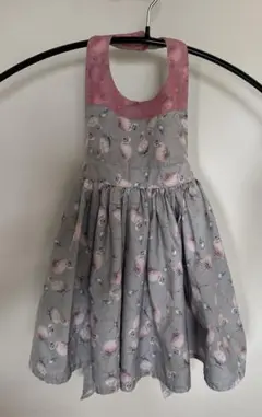 MARLMARL マールマール80cm ベビーエプロン　ピンク フラミンゴ