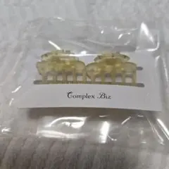 Complex Biz クリア　イエロー　 ヘアクリップ 2個セット　黄色