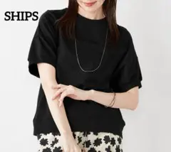 【74】シップス SHIPS Colors　デザインスリーブ　カットソーのサムネイル