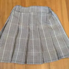 GLOBAL WORK　チェック柄プリーツスカート ショートパンツ付き
