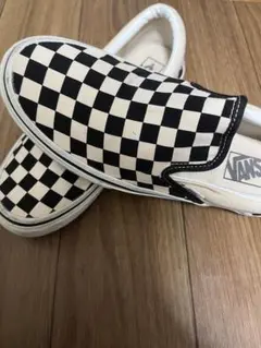 希少usa製VANS バンズ スリッポン チェッカーフラッグ ビンテージ