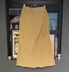 Talbots ベージュ コーデュロイ タイトスカート スリット 古着のサムネイル
