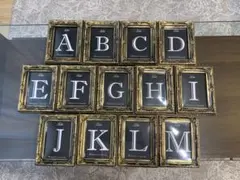 テーブルナンバー　アンティーク調　ウエディング　A〜M ウェルカムスペース