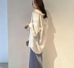 お値引き中　スナイデル SWFB234277 シアーオーバーシャツ　長袖ブラウス