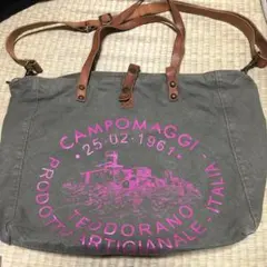 CAMPOMAGGI ヴィンテージ加工 キャンバス 2way トートバッグ - メルカリ