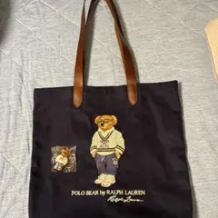 新品　ポロラルフローレン　ポロベアー刺繍トートバッグ 非売品キーホルダー付き