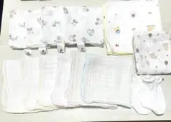 ベビーガーゼ 沐浴布 ヨダレ拭き 出産　赤ちゃん用品 ミトン