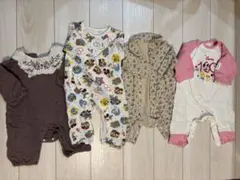 ベビーロンパース まとめ売り ディズニー 女の子 70cm