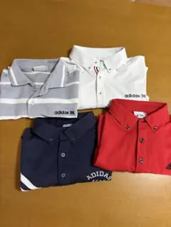 adidas Golf ポロシャツ M 2枚 ネイビー ホワイト - メルカリ